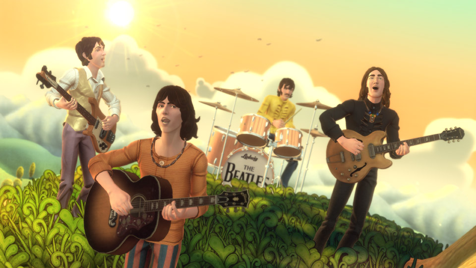 Capture d'écran officiel du jeu Rock band Beattles