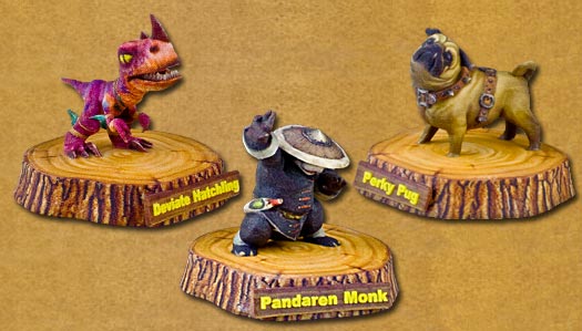 Troisième set des figurines de familier World of Warcraft par FigurePets