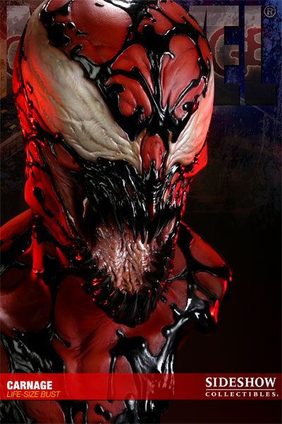Photo du buste Carnage (Spider man) par Sideshow Collectibles