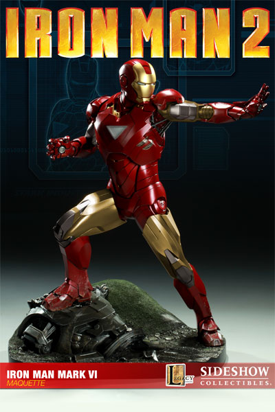 Photo de la figurine Sideshow Collectibles d'Iron Man 2