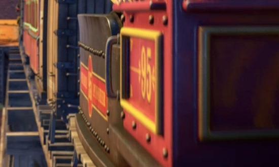 Le train porte le numéro 95 en référence à l'année de production du premier Toy Story