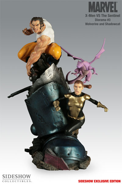Figurine de Wolverine et Kiddy Pride (X men)