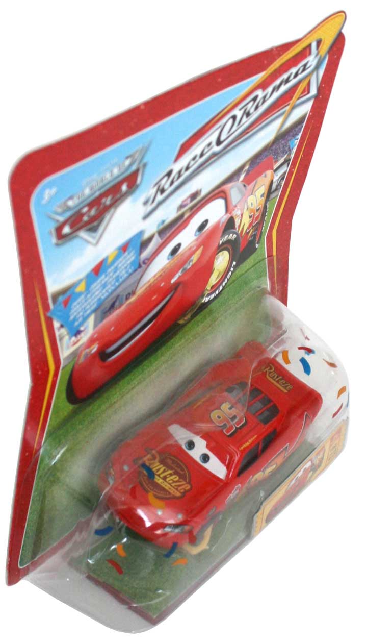 Mattel : Race O Rama - Jaune N°073 - Flash McQueen avec sabot