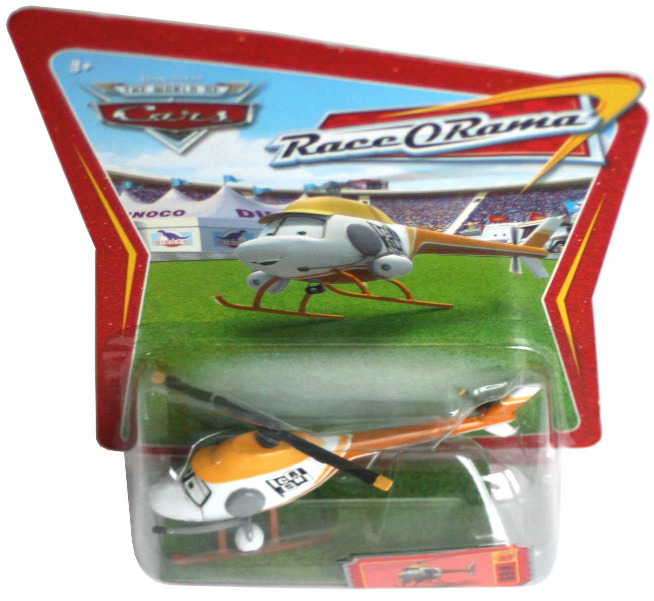 Mattel : Race O Rama – Rouge N°069 – Hélicoptère Ron Hover