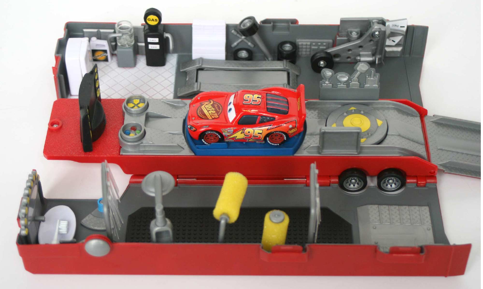 Mack - jouet - Cars - Mattel (remorque ouverte 2009)