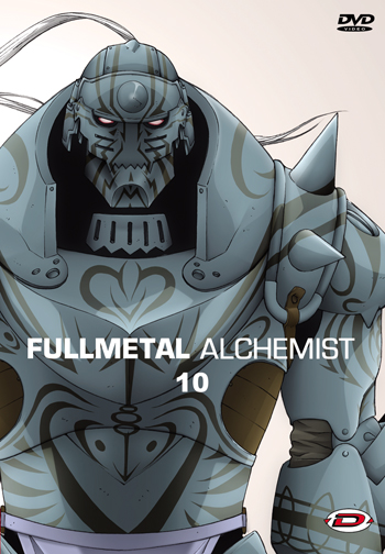 Couverture du DVD 10 de Fullmetal Alchemist sorti chez Dybex