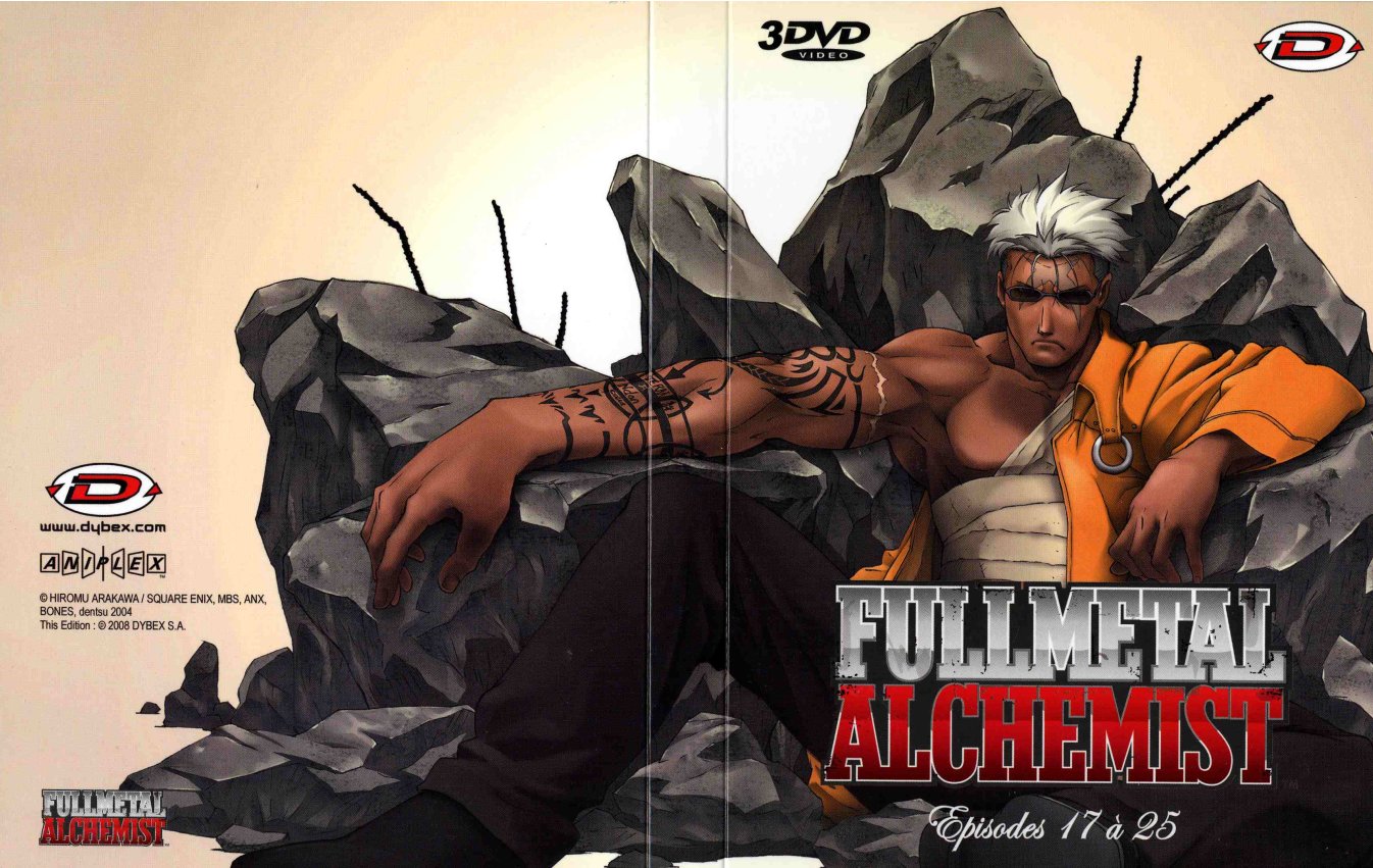 Extérieur du digipack avec les épisodes 16 à 25 (plus bonus) de la box collector Fullmetal Alchemist