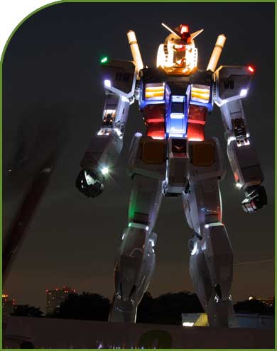 Gundam la nuit