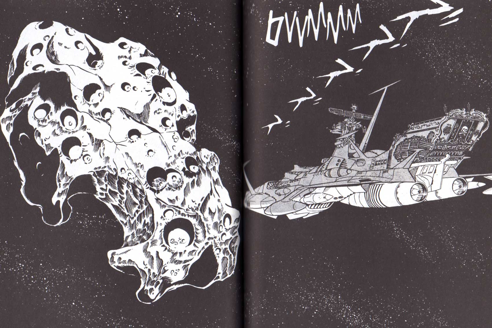 L'île aux Pirates apparaît aussi dans le Tome 1 page 196 du manga Capitaine Albator