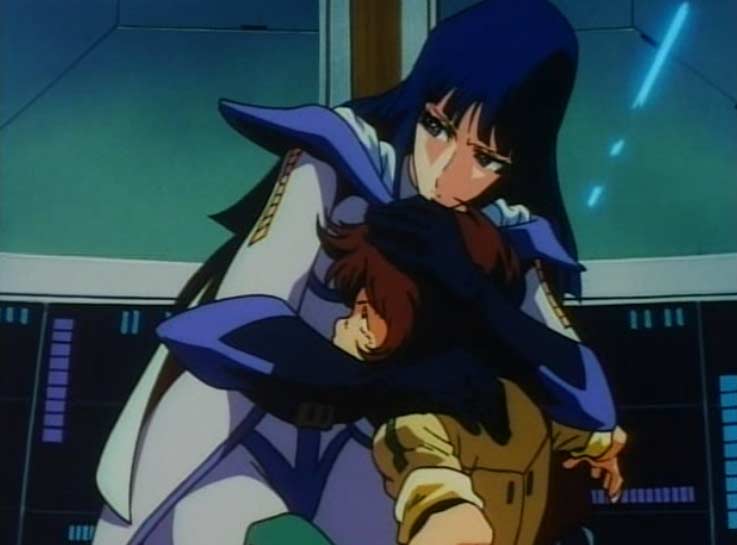 Ruda protège Hiroshi des tirs du capitaine Gabor