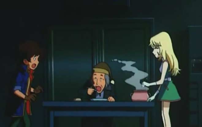 A l'université, Hiroshi rencontre Lucille qui leur offre à manger