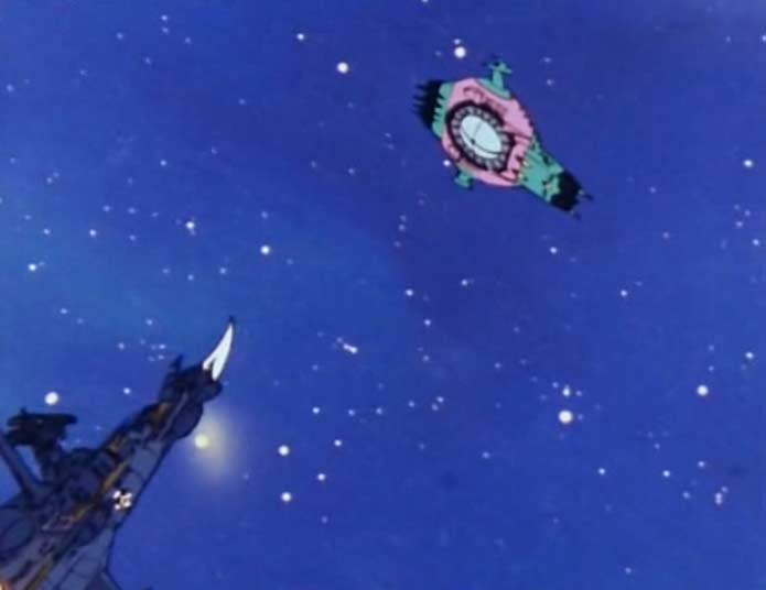 C'est le premier épisode où l'Atlantis utilise le tranchoir de proue pour attaquer un vaisseau