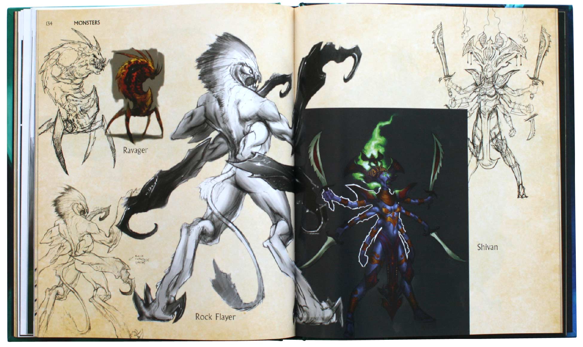 Page 134 et 135 de l'Art book : The Art of the Burning Crusade (World of Warcraft)