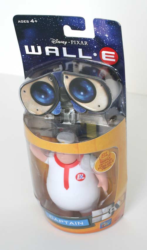 Packaging Wall-E Action Figurine : Capitaine de L'Axiom (2008)