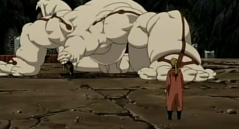 Comme Gluttony et Wrath sont immobilisés sur le cercle de transmutation, Alphonse peut transmuter leur corps pour ouvrir La porte de la Vérité