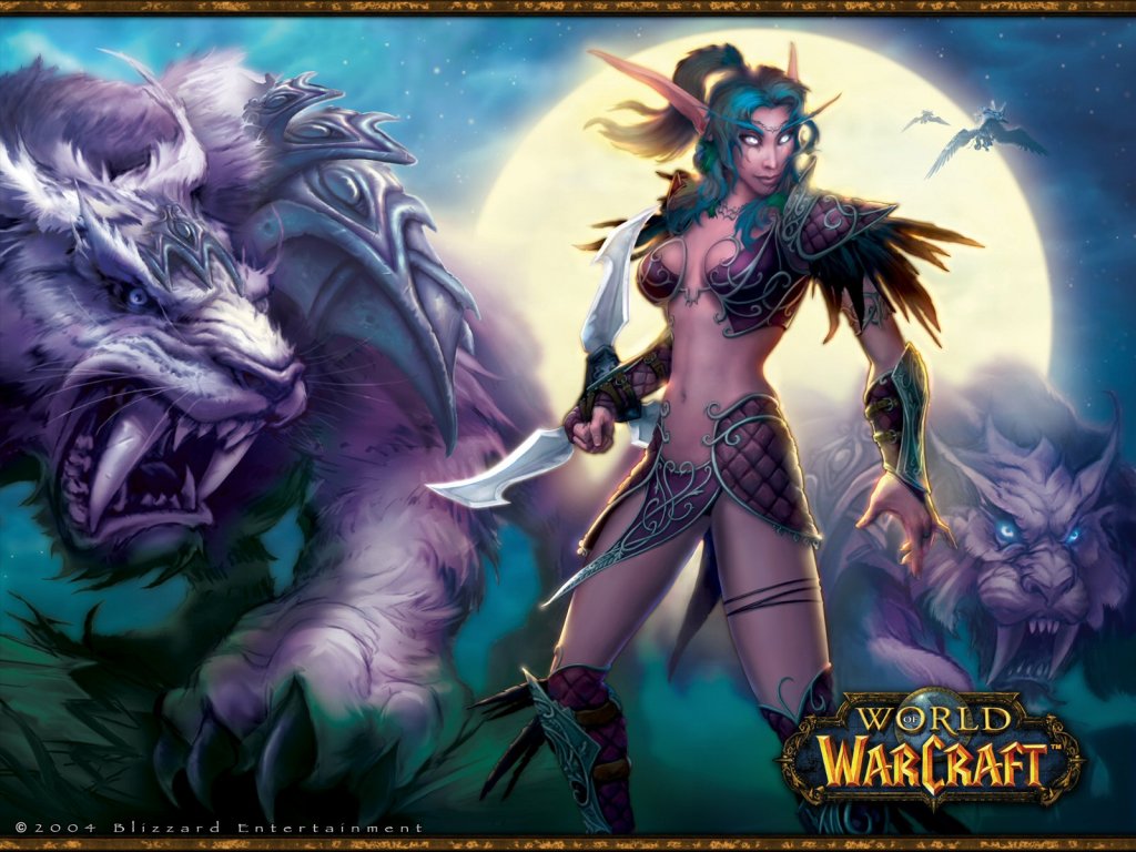 Fond d'écran Elfe de la nuit ( World of Warcraft)