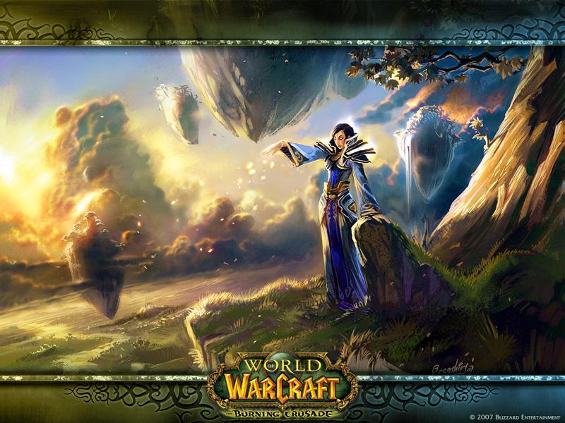 Fond d'écran (de fan) sur les humains de World of Warcraft