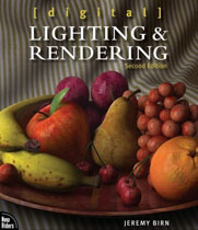couverture de Light and Rendering le manuel de formation 3d qu'il a écrit. Cette couv est celle de la seconde édition