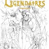 Croquis de recherche de couverture du tome 4 des Légendaires