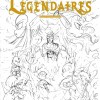 Croquis de recherche de couverture du tome 4 des Légendaires