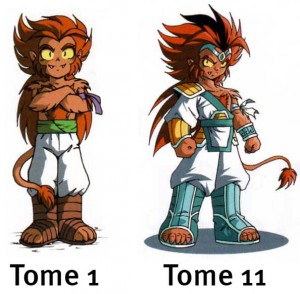 Le design de Gryf change au tome 11