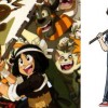 Sur ce plan on peut voir Sanae Nakazawa (Captain Tsubasa) et Maliki (Wakfu - Boufbowl)