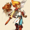 Dans le jeu vidéo Dofus les Iop n'ont pas de pupilles