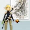 Figurine d'Evangelyne (wakfu) avec son ex-libris