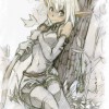 Ex-libris d'Evangelyne réalisé par Xa vendu avec la figurine du personnage de Wakfu