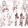 Croquis de recherche sur Tristepin de Percedal (Page 99 du Tome 2 de l'Art Book de Wakfu)