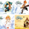 Couvertures des quatre Art book Wakfu sur la Saison 1