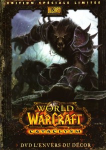 Boîte du DVD de making of du jeu Cataclysm (World of Warcraft)