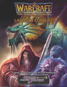 Couverture de l'extension Lands of Conflict du jeu de rôle Warcraft