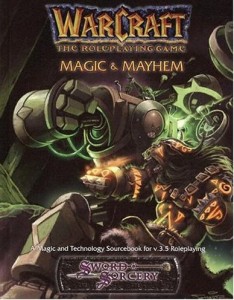 Couverture de l'extension Magic & Mayhem du jeu de rôle Warcraft
