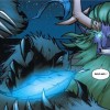 Le druide Broll Mantelours se prépare à appeler un hypogriffe grâce à une plume qui lui a été donnée par l'archuidruide Hamuull (World of Warcraft bande-dessinées Tome 2 : l’appel du destin)