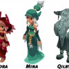Glip, Nora, Qilby, Mina et Chibi sont aussi présents dans le jeu Islands of Wakfu
