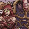 Anduin, Varian  et Valeera regardent le depart de Broll pour Teldrassil  (BD World of Warcraft)