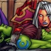 Garona évanouie suite à l'effort qu'elle entreprend pour se souvenir du Marteau du Crépuscule (bande-dessinée World of Warcraft)
