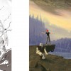 Cette illustration reprend la composition de l'affiche du jeu Another World