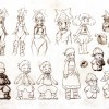 Croquis de recherche sur la famille de Nox (Art book Wakfu Tome 6)