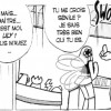 Noir Jack en veut à Lily de ne pas avoir fini sa formation (Dofus)