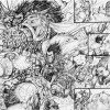 Une double page du comics Bloodsworn par Raapack