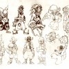 Croquis de recherche sur Kriss la Krass (art book Wakfu 5)