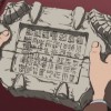 Shizuka Namino donne à Tabashi une mystérieuse tablette (Herlock, Endless odyssey)