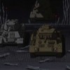 Des maquettes de tanks de la seconde guerre Mondiale attaquent les gardes (Albator - Herlock, Endless odyssey)