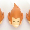 La figurine iop dispose de trois têtes interchangeables (Dofus)