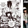 La bande de voyous qui tabassent Karibd et Silar sont des caricatures des membres du groupe Tokio Hotel