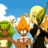 Evangelyne immobilise le Voleur de Voix avec une flèche glacée (Wakfu)