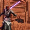 Sith de Star Wars : The old Republic avec 2 sabres