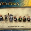 Personnage Lego Frodo, les Hobbit Merry et Pipin, Boromir, Aragorn, Legolas, Gandalf et Gimli